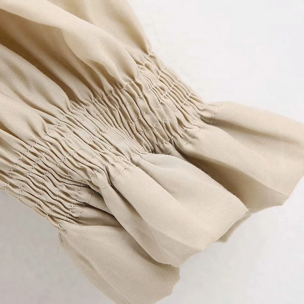 Fashion Square Collar Long Sleeve Sexy Short Shirts 2019 Vintage Stylish Solid Elastic Cuff Crop Tops Women Blouses Blusas Mujer |