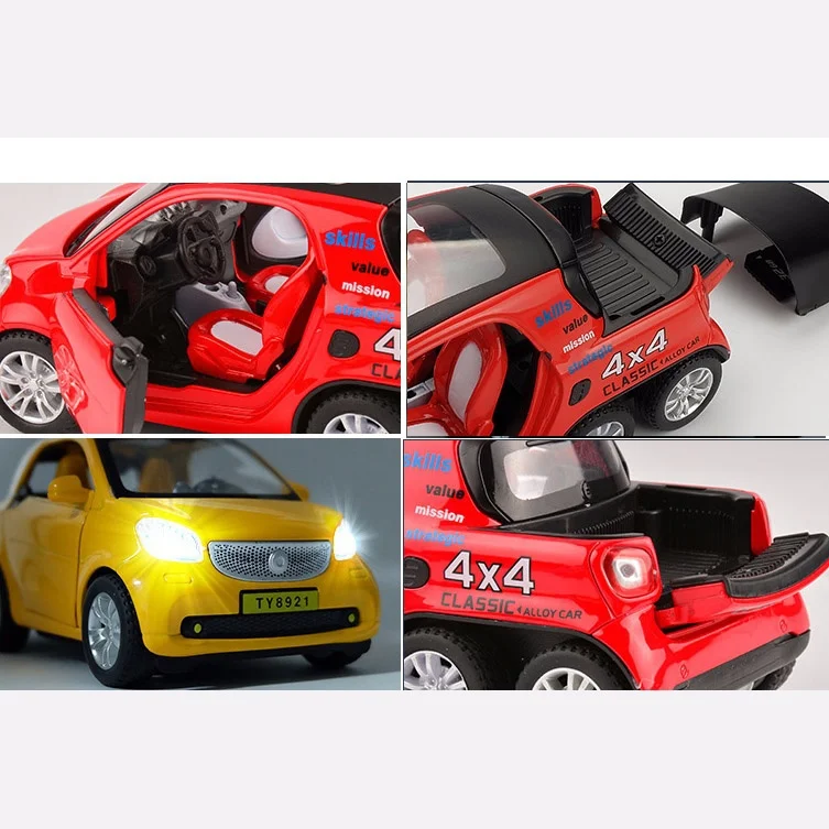 Benz Smart 1/32 грузовик для захвата литый под давлением модель игрушечный автомобиль