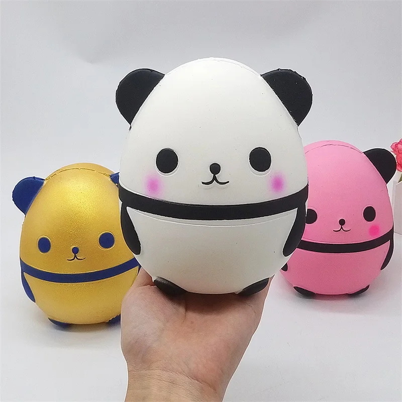 Jumbo Kawaii Panda Squishes Slow Rising Creative Animal Doll Soft Squeeze Toy Bread Scent Stress Relief Fun for Kid Xmas Gifts