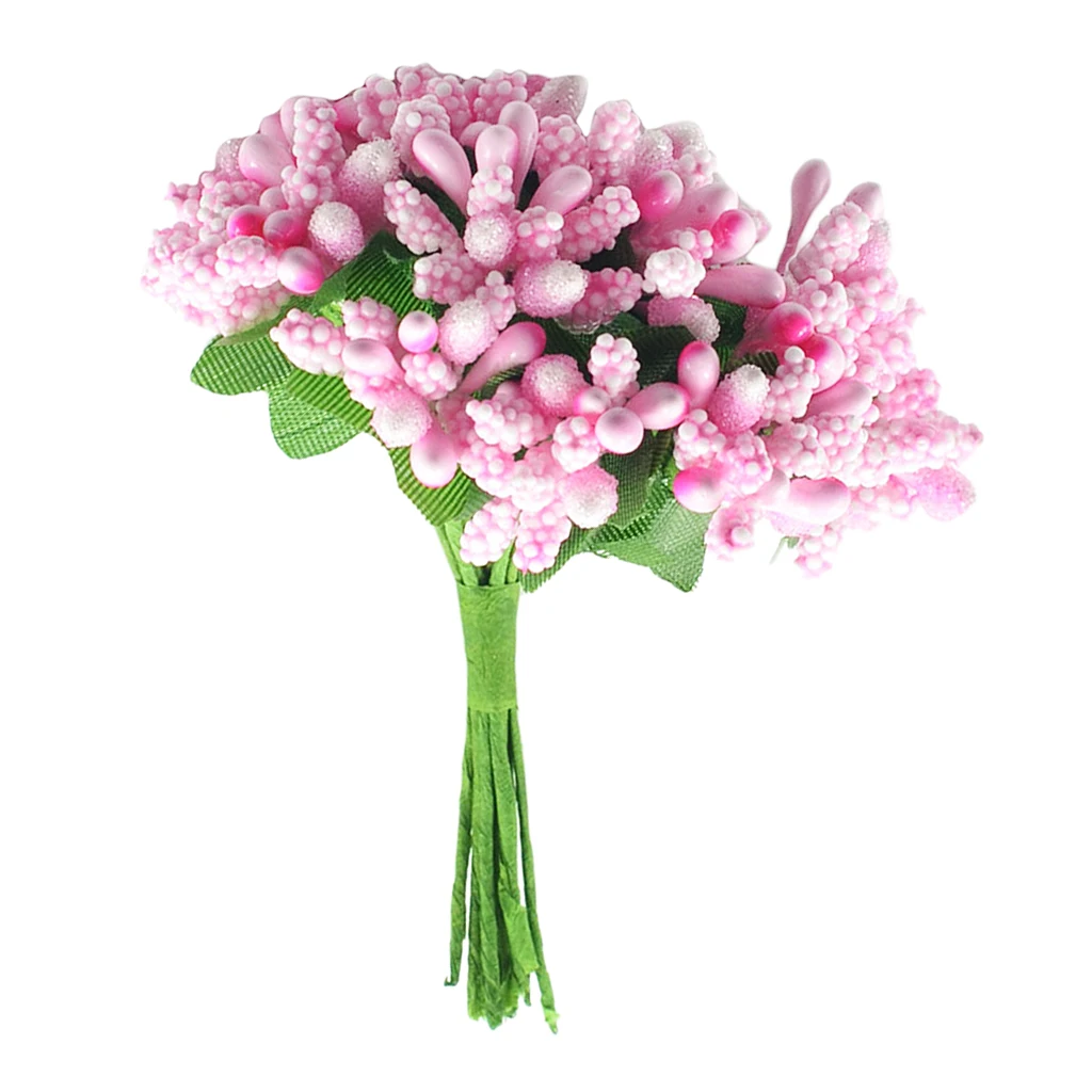 

A Bunch of 12 Pieces Artificial Flower Stamens Pistil for Wedding Decoration