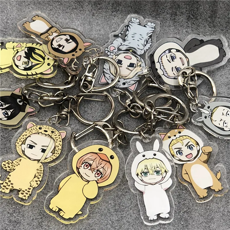 

Anime Tokyo Revengers Key Chains Two-sided Keychain Cosplay Acrylic Pendant Keyring Accessories Prop