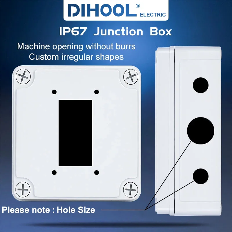 

Waterproof Electrical Box | ABS Plastic Electronic Project Box | Electric Circuit Breaker IP67 Terminal Junction Enclosure Box