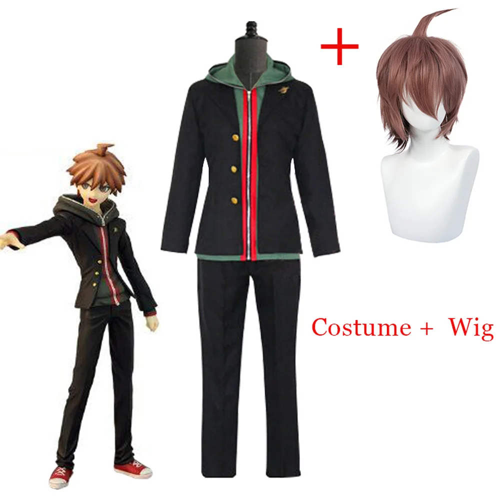 Аниме Danganronpa Dangan Ronpa Makoto Naegi Coat Косплей Костюм Хэллоуин Карнавальная форма и