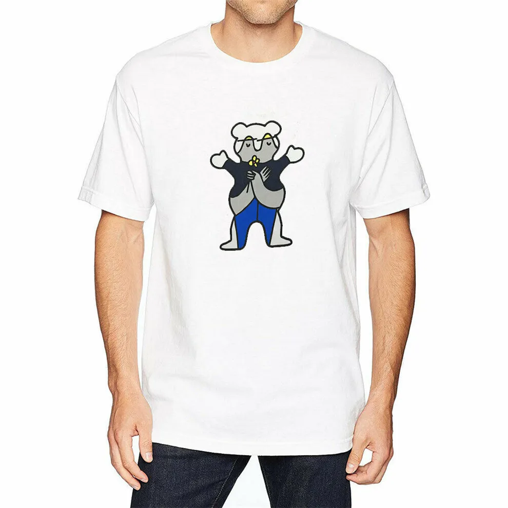 Grizzly Griptape Men'S Beaufort Bear Hug футболка с короткими рукавами белая одежда свободный