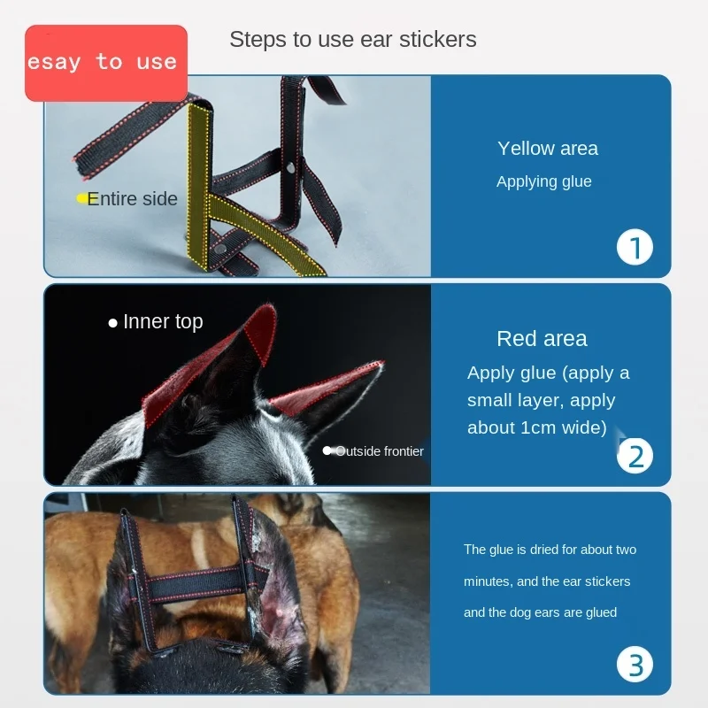 Подставка для ушей собак инструмент фиксации Doberman немецкой овчарки вертикальной