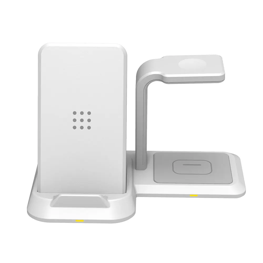 

3 in1 Wireless Charger Dock Station for iPhone 11 8 Samsung S10 S9 Note 10 Airpods Pro 10W Fast Charger for Samsung Watch Active