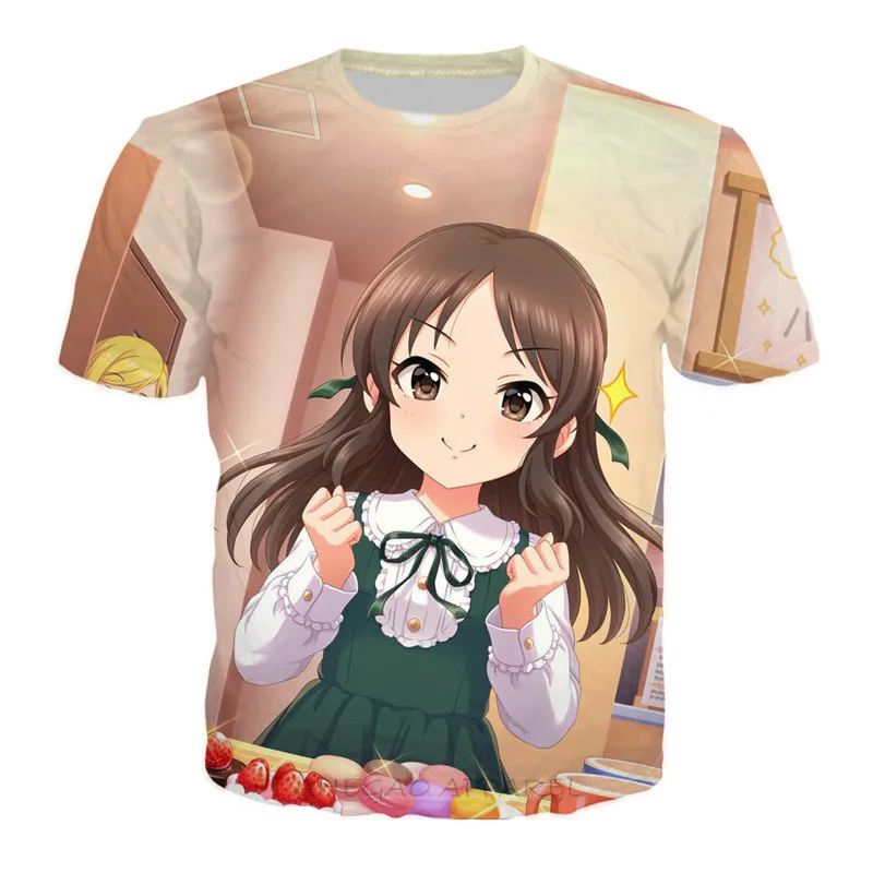Повседневная футболка для девочек с аниме Kawaii забавная летняя футболка с короткими рукавами хипстер хип хоп Уличная Harajuku студенческие классические топы 90s