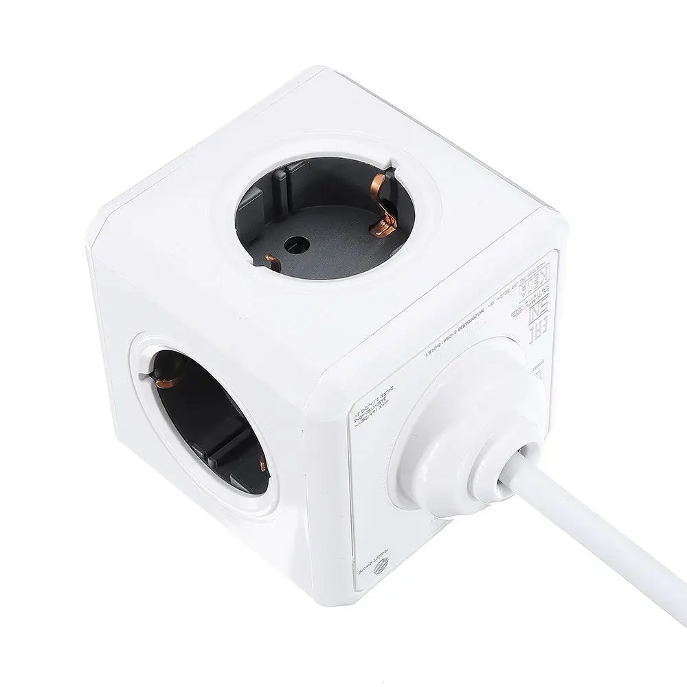 Разъем питания EU Plug Magic Cube Smart power Strip дорожный Расширенный адаптер 2 USB 5 В 2.1A порты 4 розетки 150/300 см кабель