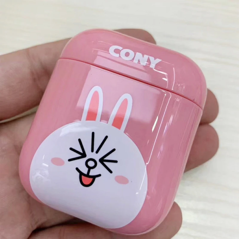 Airpod чехол с милым рисунком для Apple аксессуары airpods airpod 1 2 TWS Bluetooth коробка наушников