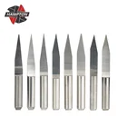 Фреза V-образная для гравировки печатных плат, 10 шт.компл., 10152025 градусов, хвостовик 3,175 мм