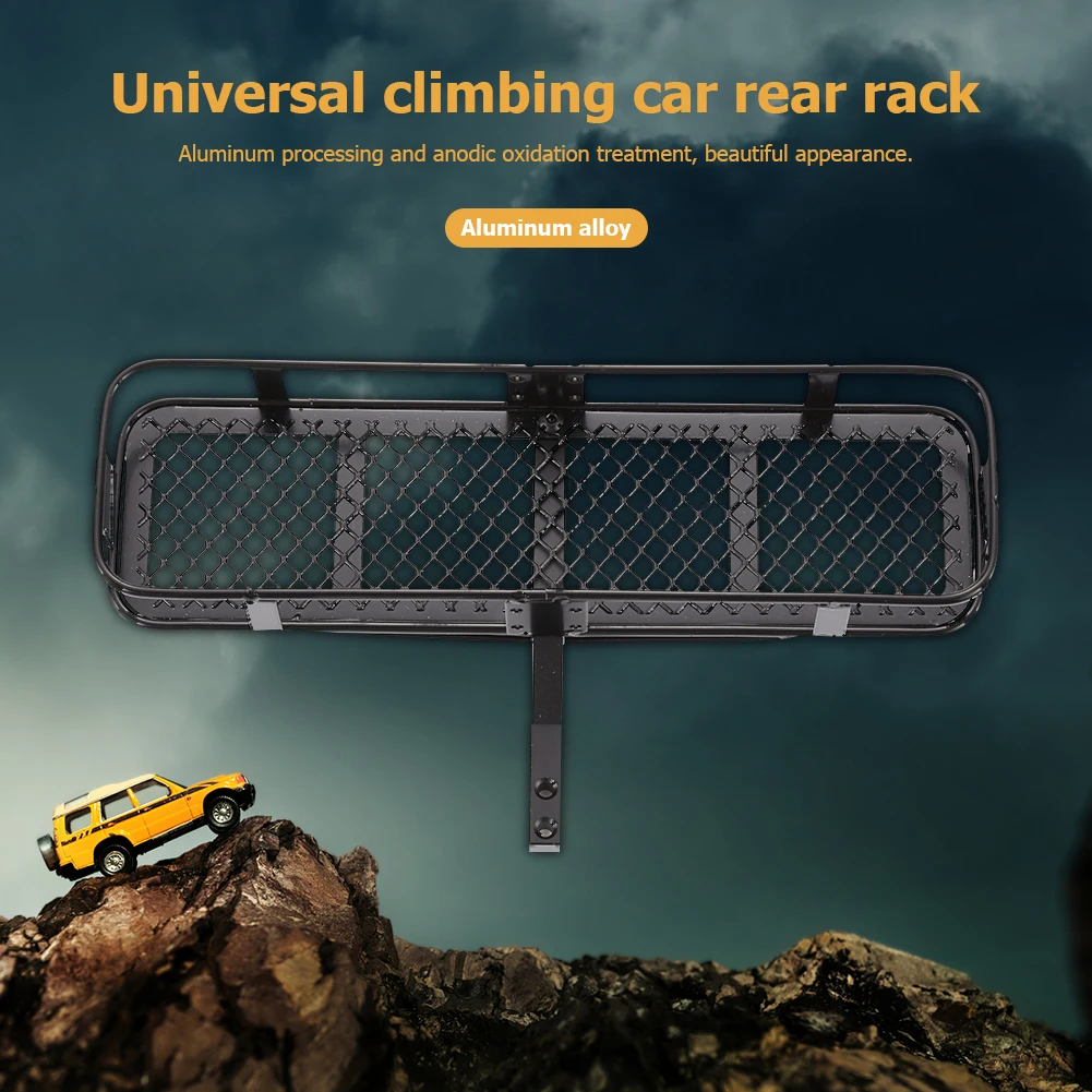 

Remote Control Toys Replace Accessories Cool RC Car Accessories Rear Trailer Frame for TRX-4 Axial SCX10 Rear Rack Black