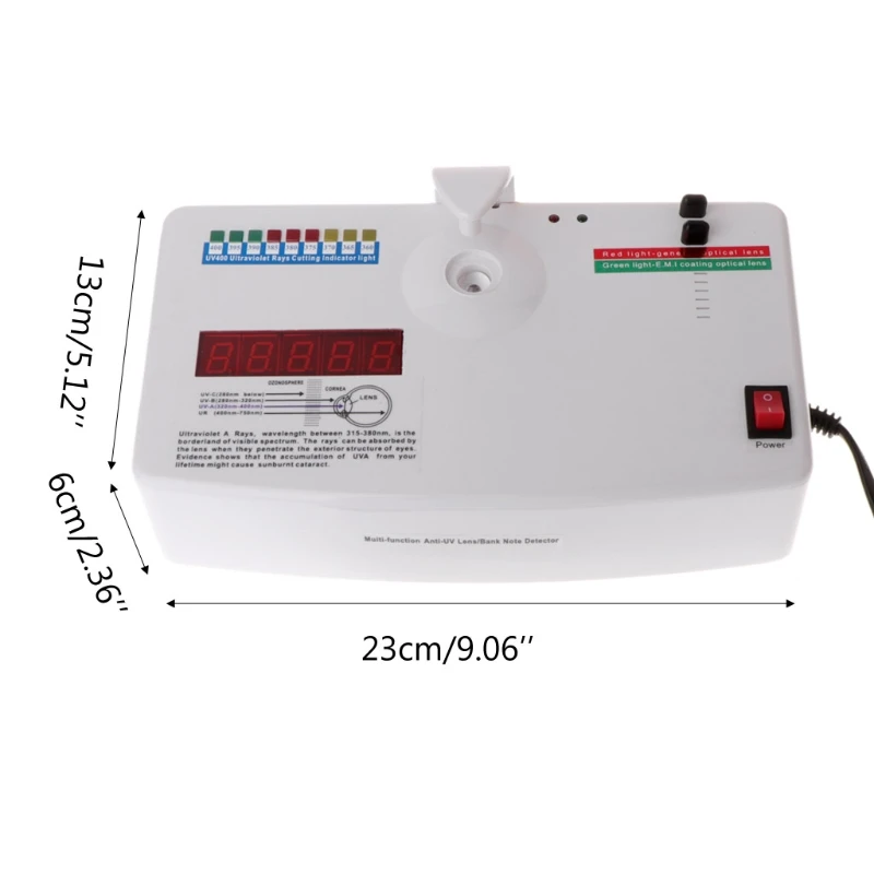 

Morningmo UV Tester Ray Detector Optical Lens Anti-radiation Ultraviolet Measurer 13B 220V