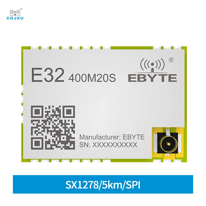

COJXU SX1278 SPI Long Distance 5KM Low Power 20dBm 410/493MHz SMD LoRa wireless module For smart homes E32-400M20S