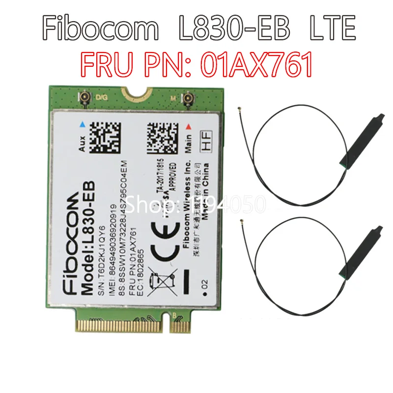 Cartão de Segunda Guerra Mundial 01ax761 Fibocom com para Lenovo Thinkpad X280 T480 Ttú90 T490s T590 P53s X390 L290 L590 P43s T480s X390 Yoga