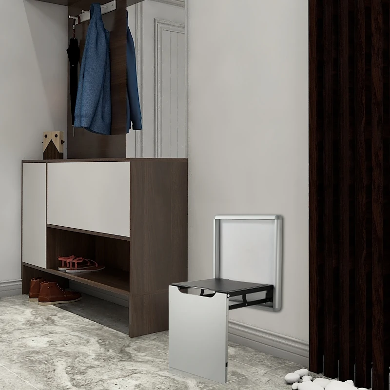 Скрытая обувь табурет для Настенный Складной стул обувной шкаф настенный