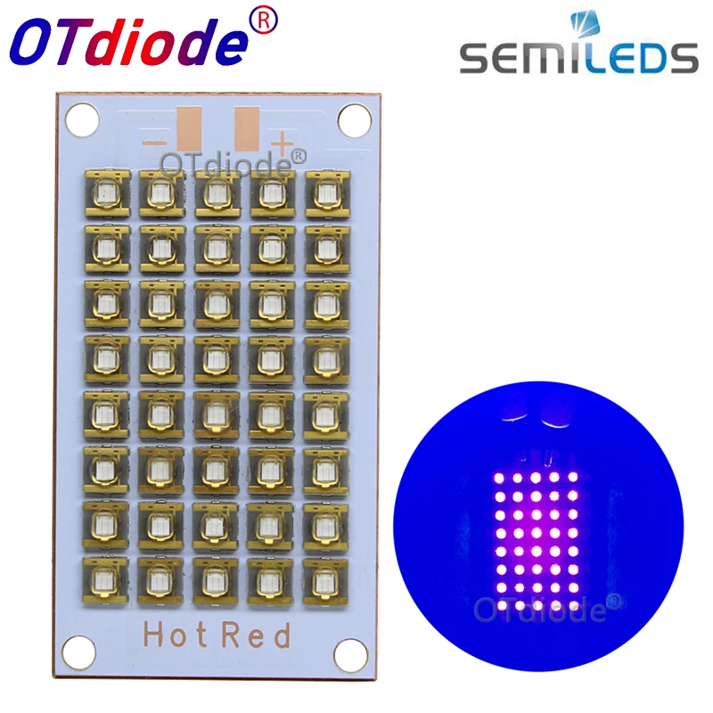 50W100W120W200W полу светодиодный s УФ лампа 395nm 405nm 420nm 365nm УФ фиолетовый светодиодный медный PCB для УФ-светильник планшетный принтер клей отверждения светильник