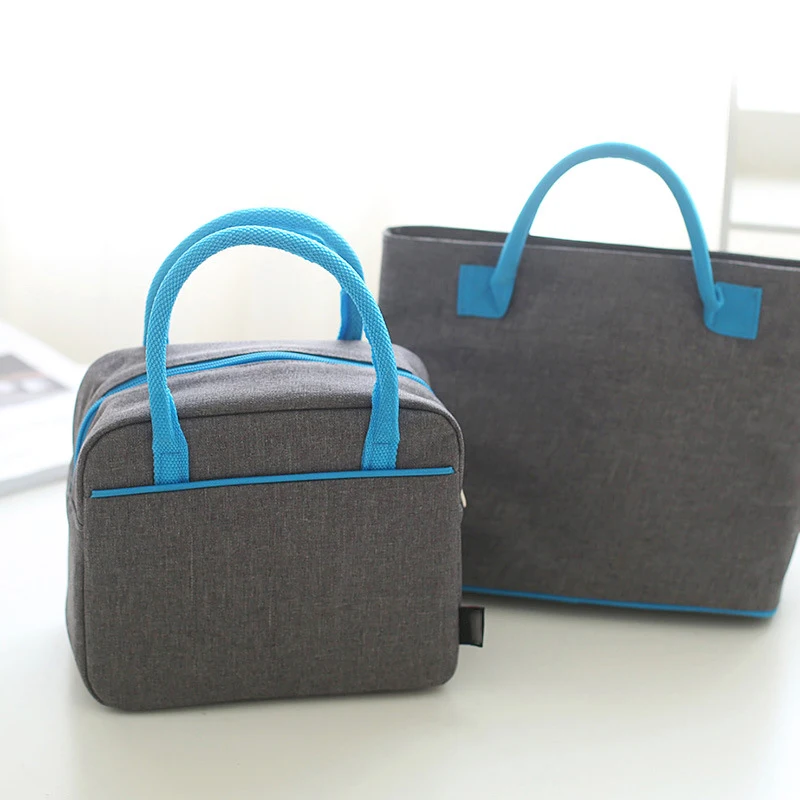 Модная оксфордская портативная изолированная сумка для ланча Термосумка бенто