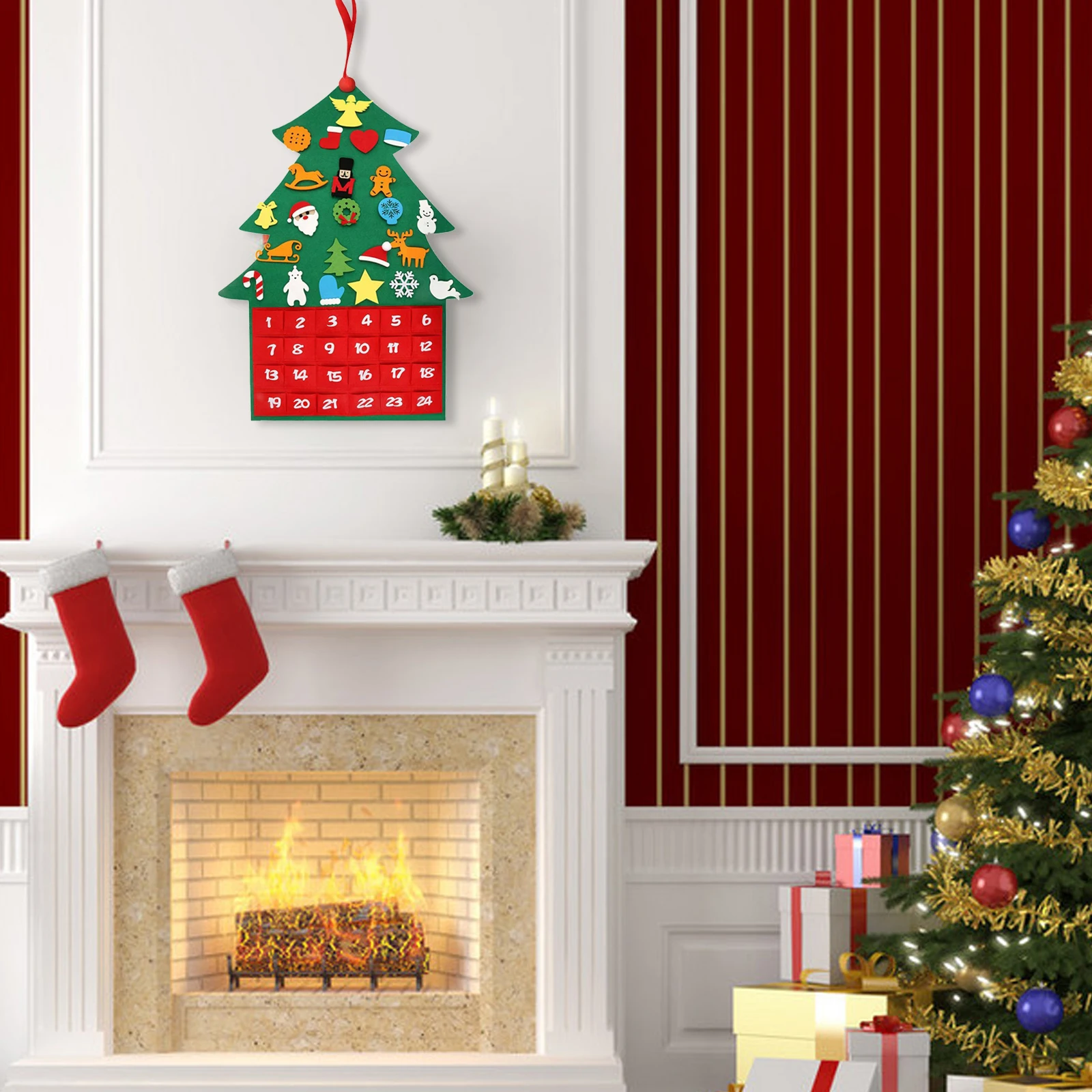 Рождественское украшение детская ручная работа трехмерная войлочная ткань