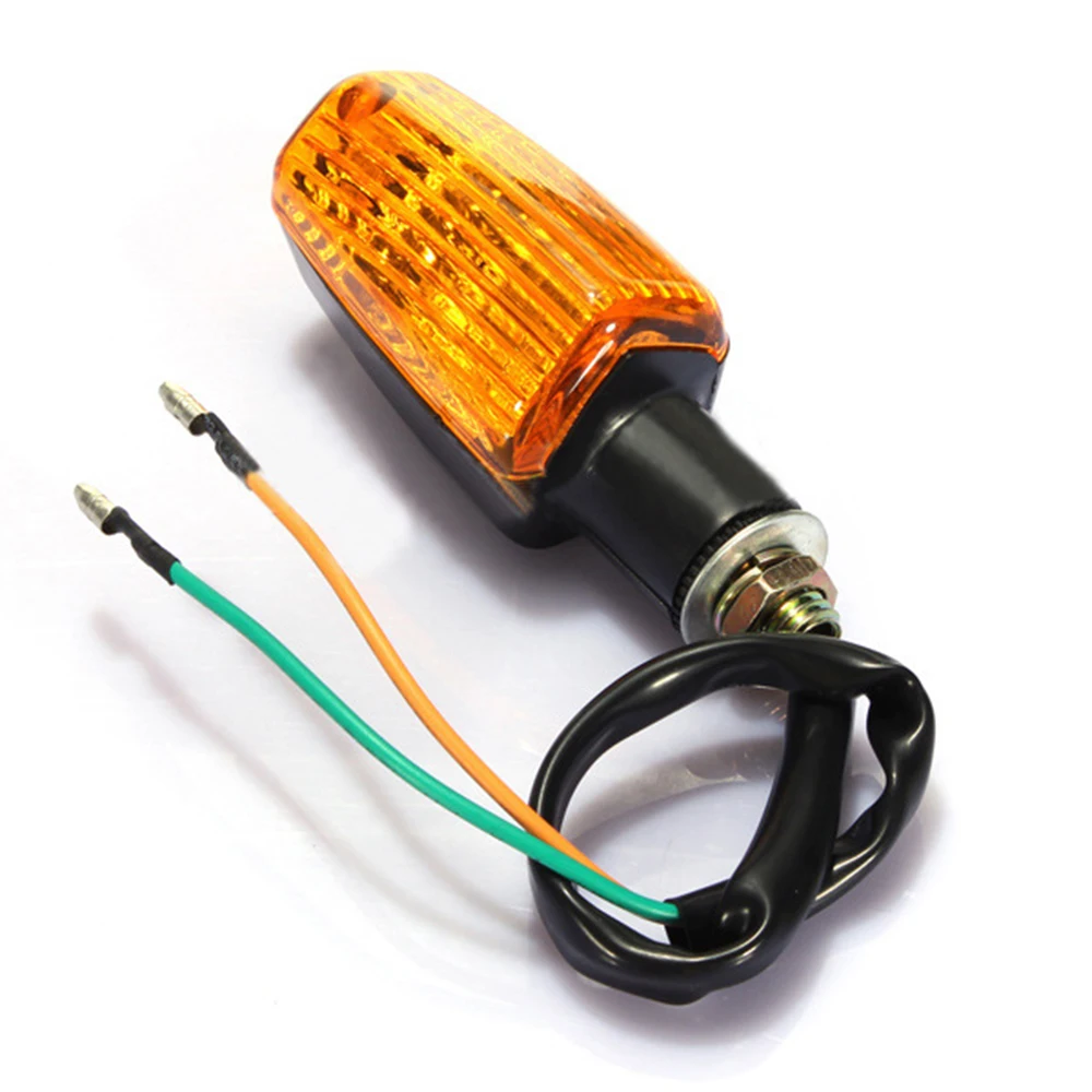 2x12 V универсальный мотоцикл мини поворотник мигающие индикаторы лампа указатель поворота объектива янтарный свет
