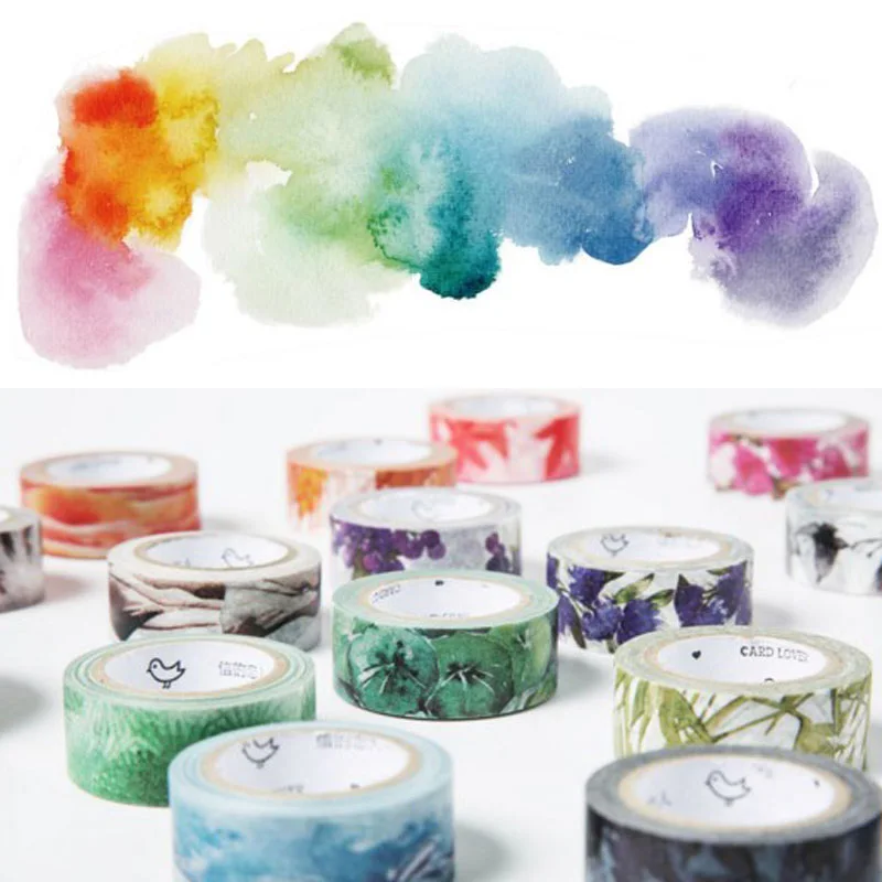 Клейкая лента для цветов и растений Васи 4 сезона цветная канцелярская