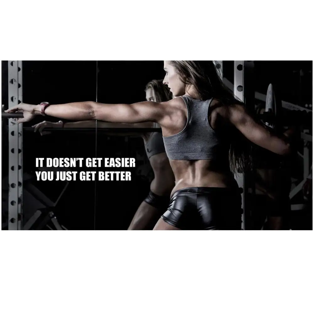 

Motivational Quote Workout Gym Posters - Classroom and Office Wall Art