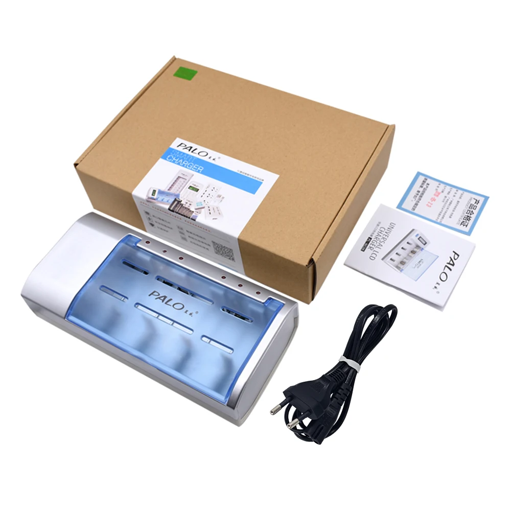 Зарядное устройство PALO с таймером для Nimh Nicd AA/AAA/SC/C/D/9В аккумуляторных батарей |