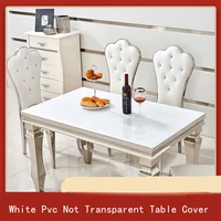 1 6mm thick not transparent pvc whiteblack table cloths soft glass protective mat plastic tablecloth placemats textile almofada