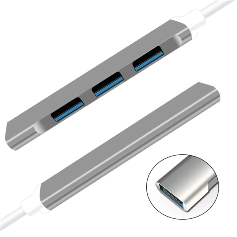 Usb хаб высокого Скорость 4 Порты и разъёмы USB 3 0 концентратор Type C разветвитель 5
