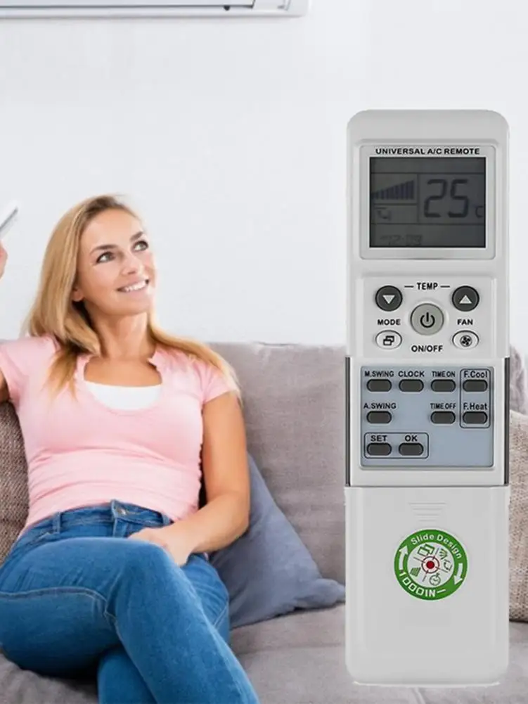 

EU US K-1038E Air Conditioner Universal Remote Control Low Power Consumption Time On/Off Function Easy To Set Up Air Conditioner