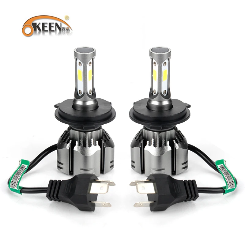 OKEEN H1 H7 H4 LED H8 H11 HB3 9005 HB4 9006 8 сторонний 3D светодиодный головной свет s Mini 13500LM