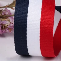 width 10 40mm navy blue white red striped clothing decorative ribbon for backpack diy sewing accessories decorative gift ribbon