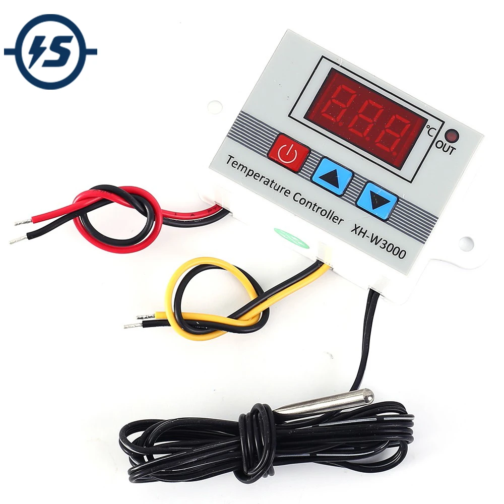 Цифровой термостат регулятор температуры 30 220 градусов датчик NTC 12 В постоянного