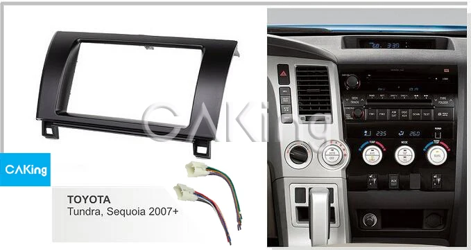 Панель радиоприемника Fascia Для Toyota Tundra 2007 2013Sequoia + (левое колесо) комплект фитингов