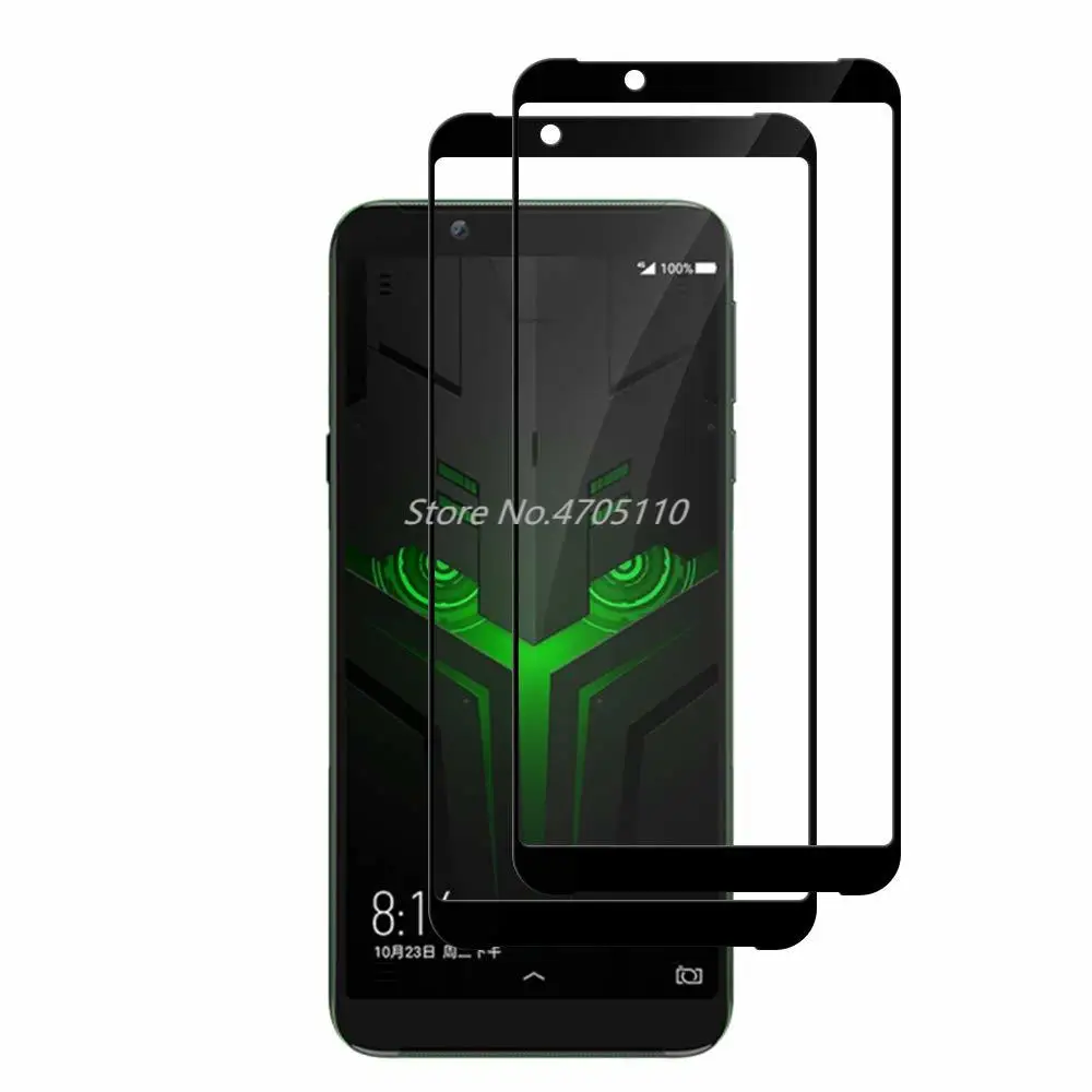 Закаленное стекло 5D 9H с полным покрытием для Xiaomi Black Shark 1 2 Защита экрана Helo