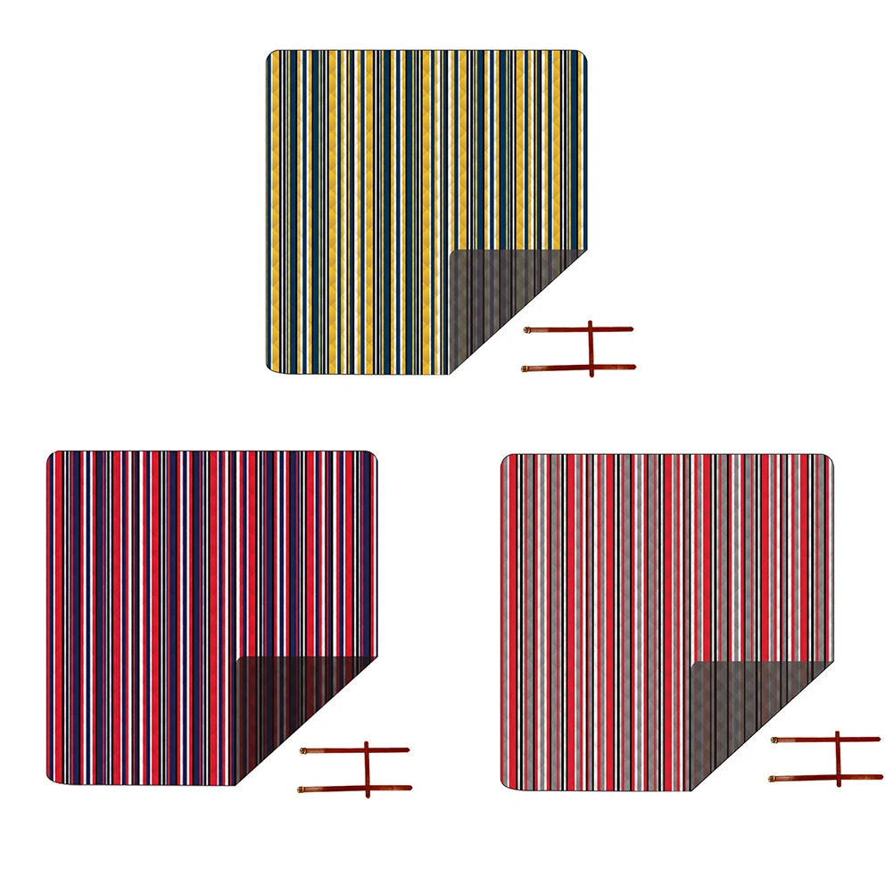 

2021 New 2x2m Waterproof Picnic Mat Thickened Fashion Pad Soft Portable Outdoor Folding Camping Hiking Travel Beach Blanket