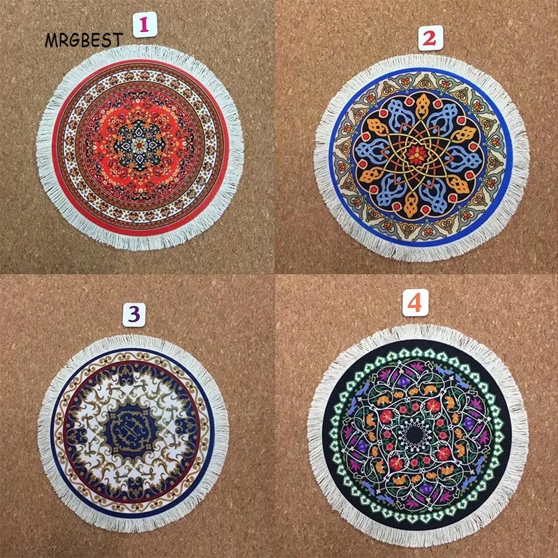 

MRGBEST Round Persian Carpet Mouse Pad 220X220mm Color Pattern Computer Game Rubber Desk Pad Home Decoration Provide Comfort
