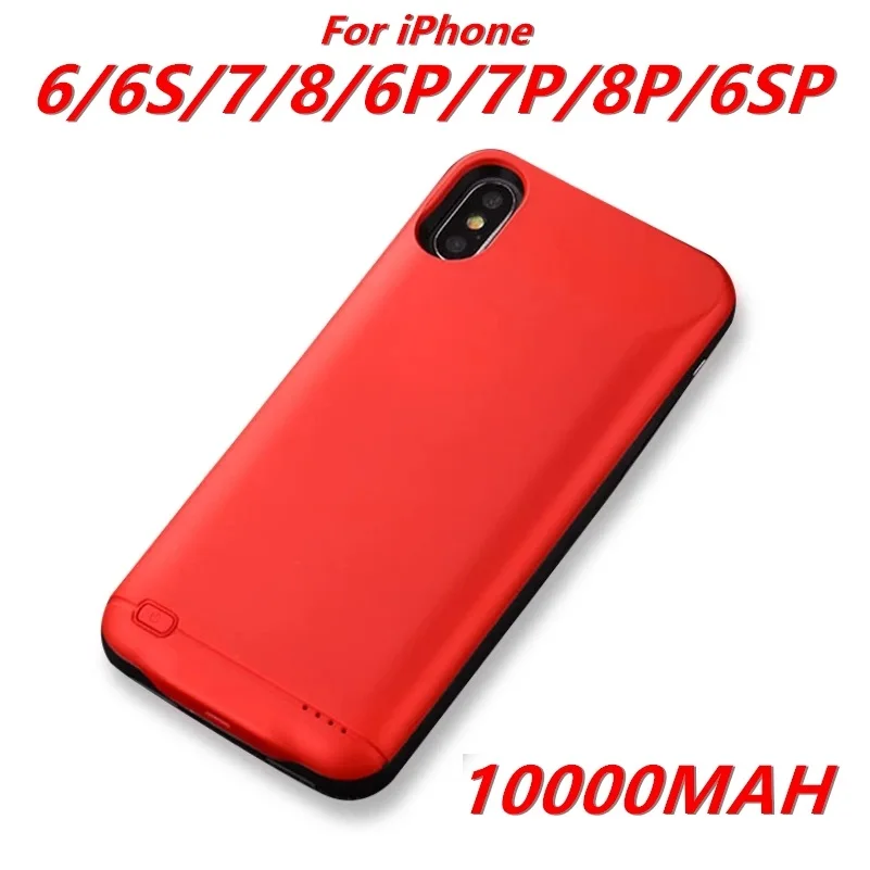 Внешний аккумулятор на 10000 мА · ч для iPhone 6 6S 7 8 Plus чехол с зарядным устройством 6Plus