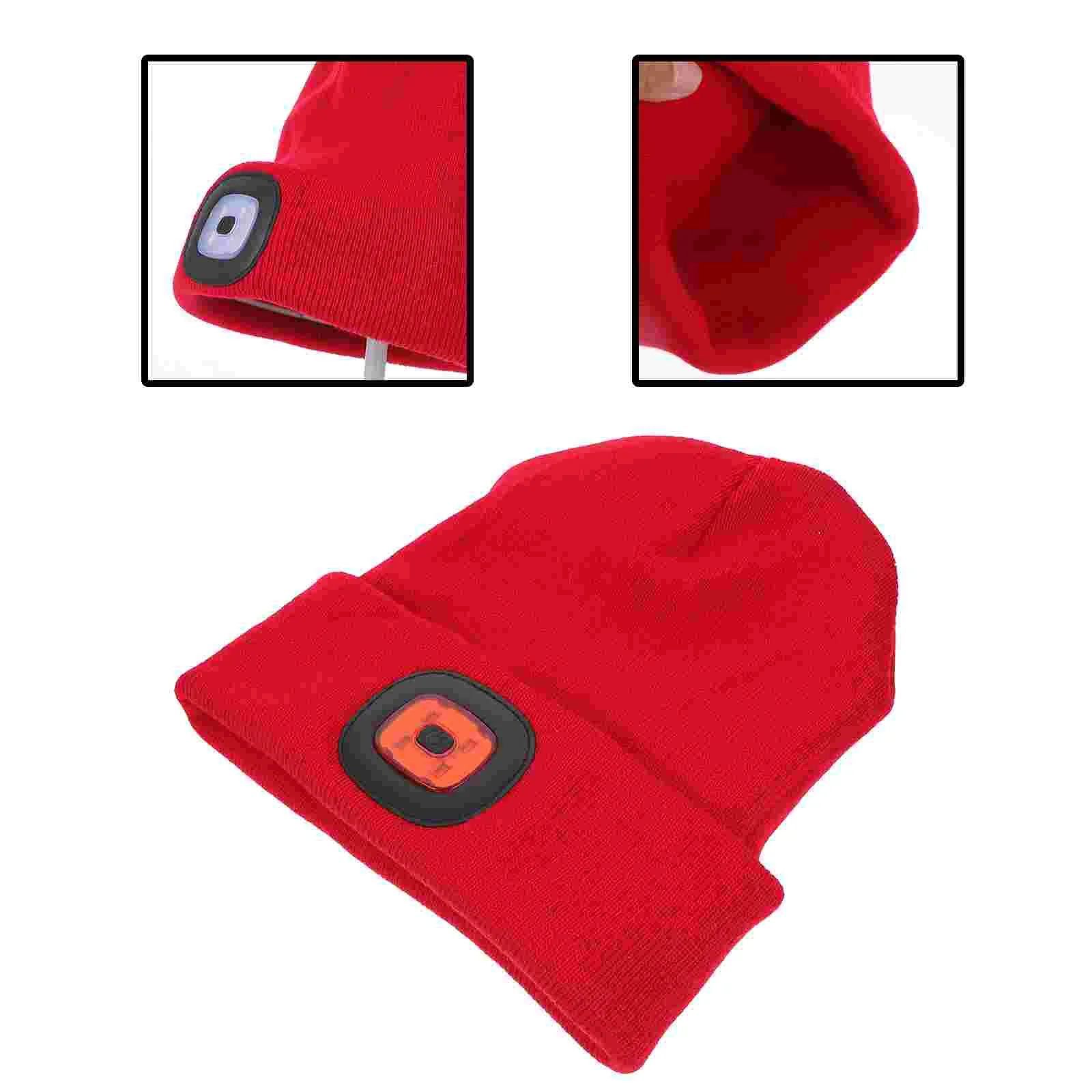 

1 шт. стильная теплая шапка креативная светящаяся шапка зимняя Рыболовная Шапка со светодиодной подсветкой