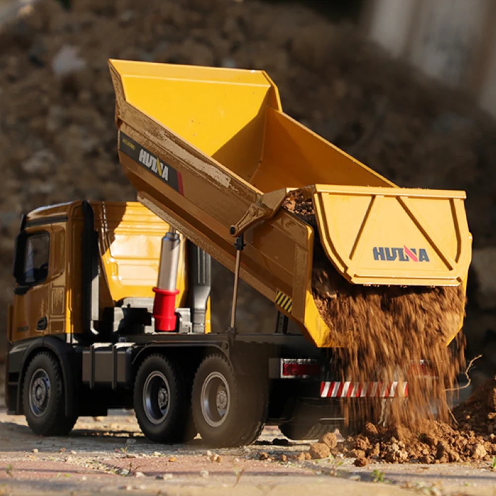 huina 114 rc седельный тягач caterpillar литья п