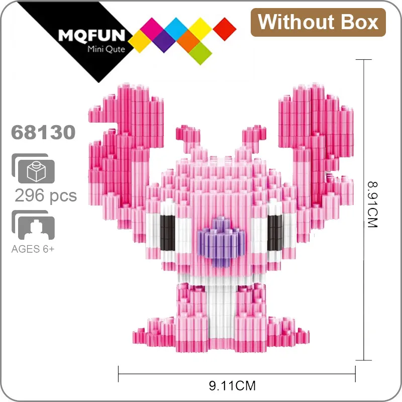 68130 Without Box LInkgo милые аниме из мультфильмов стежка Мини фигурки алмазные мини строительные блоки кирпичи сборки модели образовательных игрушек - Цвет: 68130 Without Box
