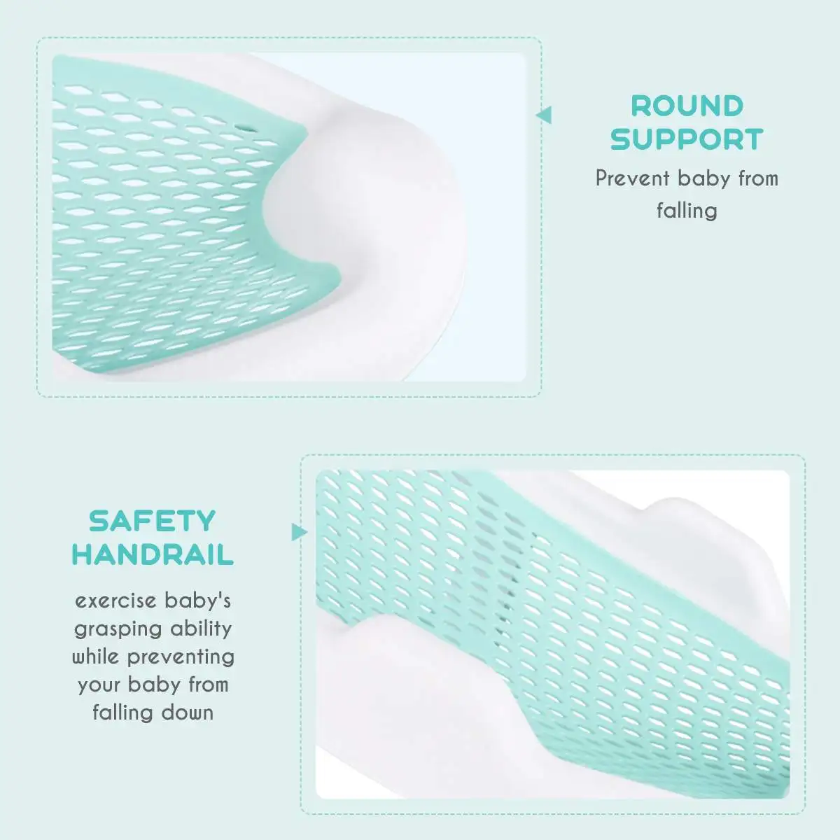 

Baby Bath Rack Newborn Non-slip Bath Tub Protection Soft Kids Bathtub Bath Shower Rack Hollow Out Seat Support For Infant Baby