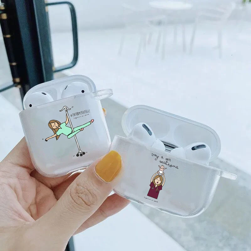 

Social services psychology Doctors Nurse transparent TPU silicone Bluetooth Airpod Case For Airpods 1 2 3 Airpods pro soft cover