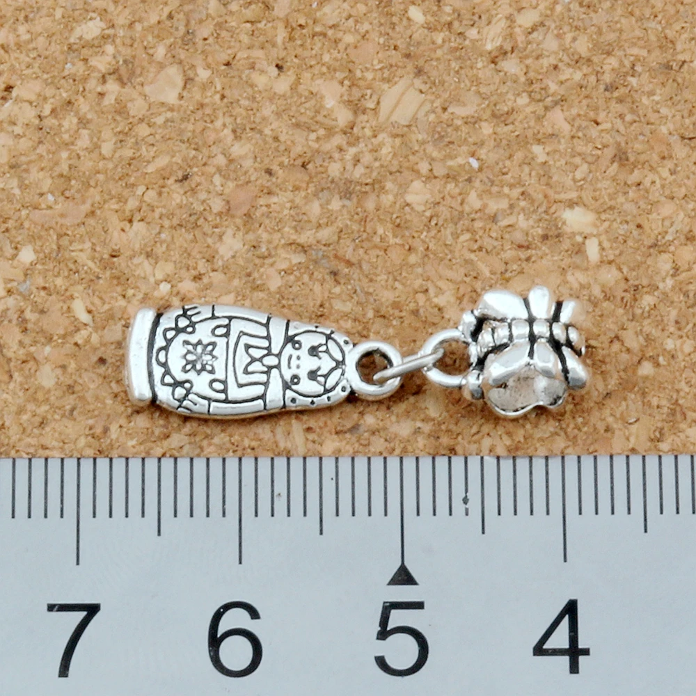 Бусины-подвески в виде российских кукол 20 шт./лот подходят для европейского