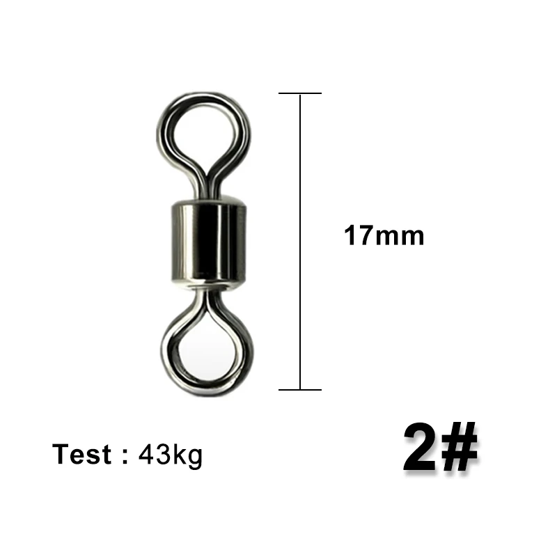 50 шт. рыболовные Вертлюги Из Нержавеющей Стали | Спорт и развлечения