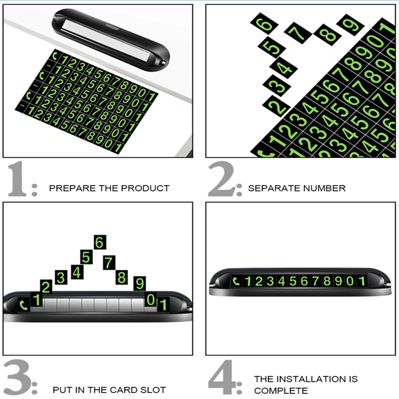 Ночник автомобильный Стайлинг Временная парковочная карта с ароматом скрытый