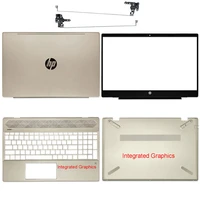 new for hp pavilion 15 cs 15 cw tpn q208 laptop lcd back cover front bezel hinges palmrest bottom top case integrated graphics