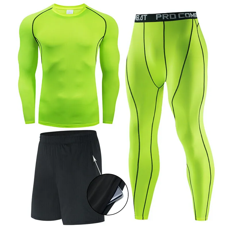 

Men's casual running sportswear tights long-sleeved quick-drying sportswear tights workout clothes thermal underwear