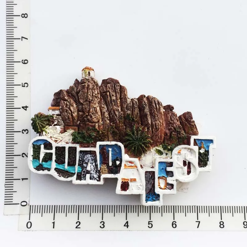 Valencia Spain Guadalest Valley Tourist Souvenir Magnetic Fridge Magnet Decoration Crafts | Дом и сад