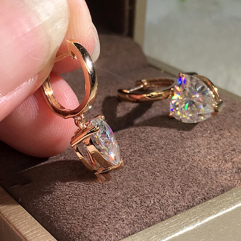 Лидер продаж Новое поступление простые супер блестящие женские серьги подвески