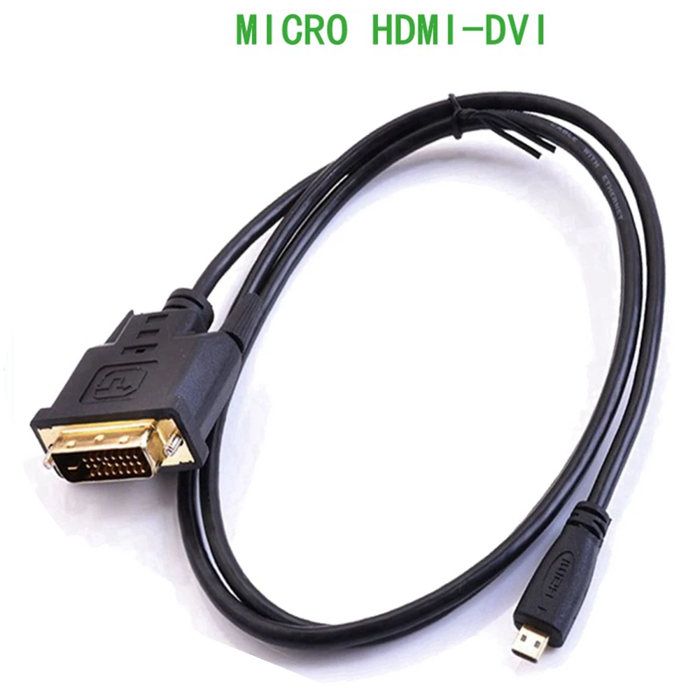 Aux Cable Micro HDTV- compatible Male to DVI 24 +1 Micro HD to DVI high-speed transfer rate Conversion line strong flexibility